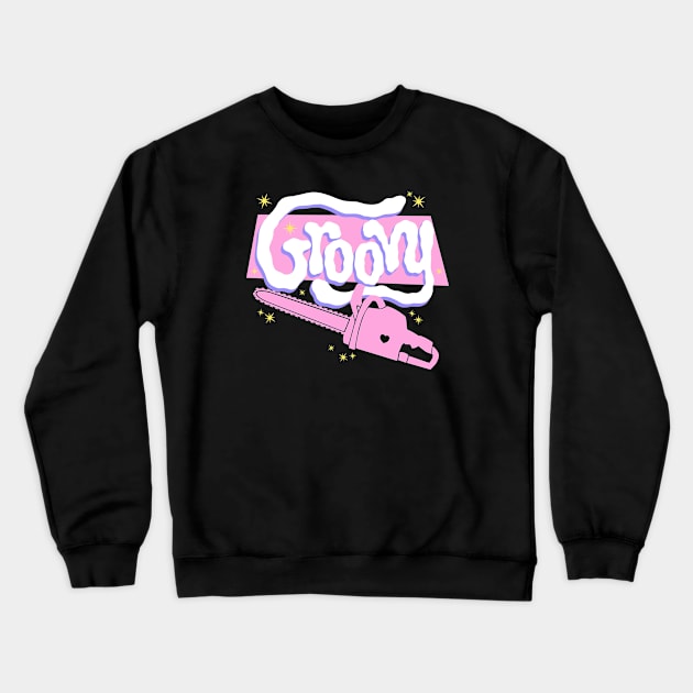 Groovy! Crewneck Sweatshirt by Bad Taste Forever